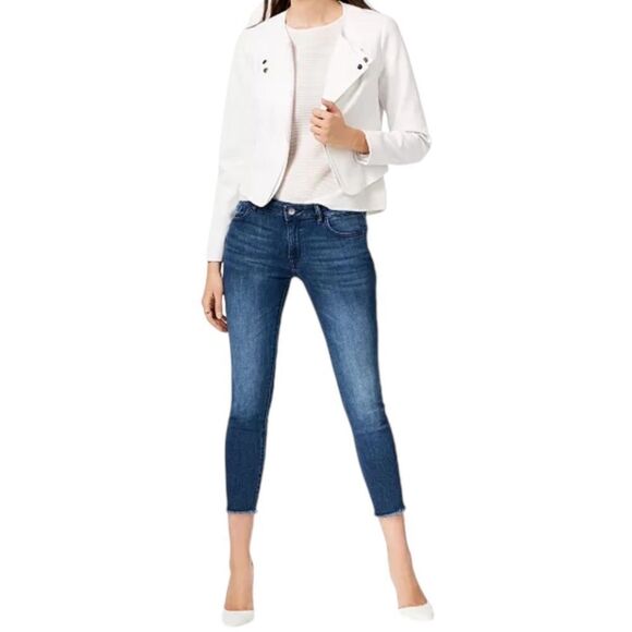 DL 1961 DL1961 Florence Crop Mid Rise Instasculpt Skinny Jeans - Picture 1 of 9
